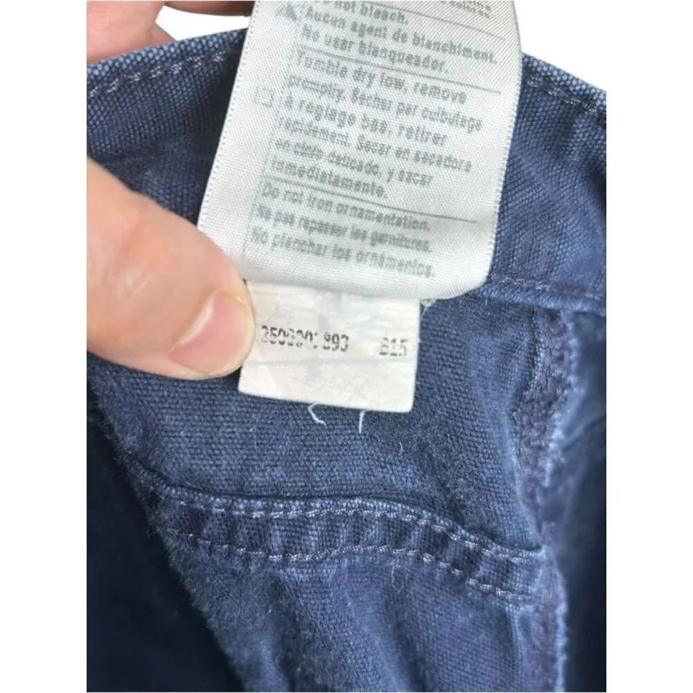 Carhartt Y2K Carpenter Work Loose Pants Utility Blue Relaxed Fit 32x36 B159 NVY